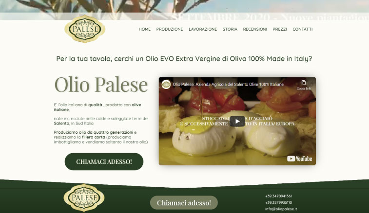 Olio Palese - LECCE | www.oliopalese.it